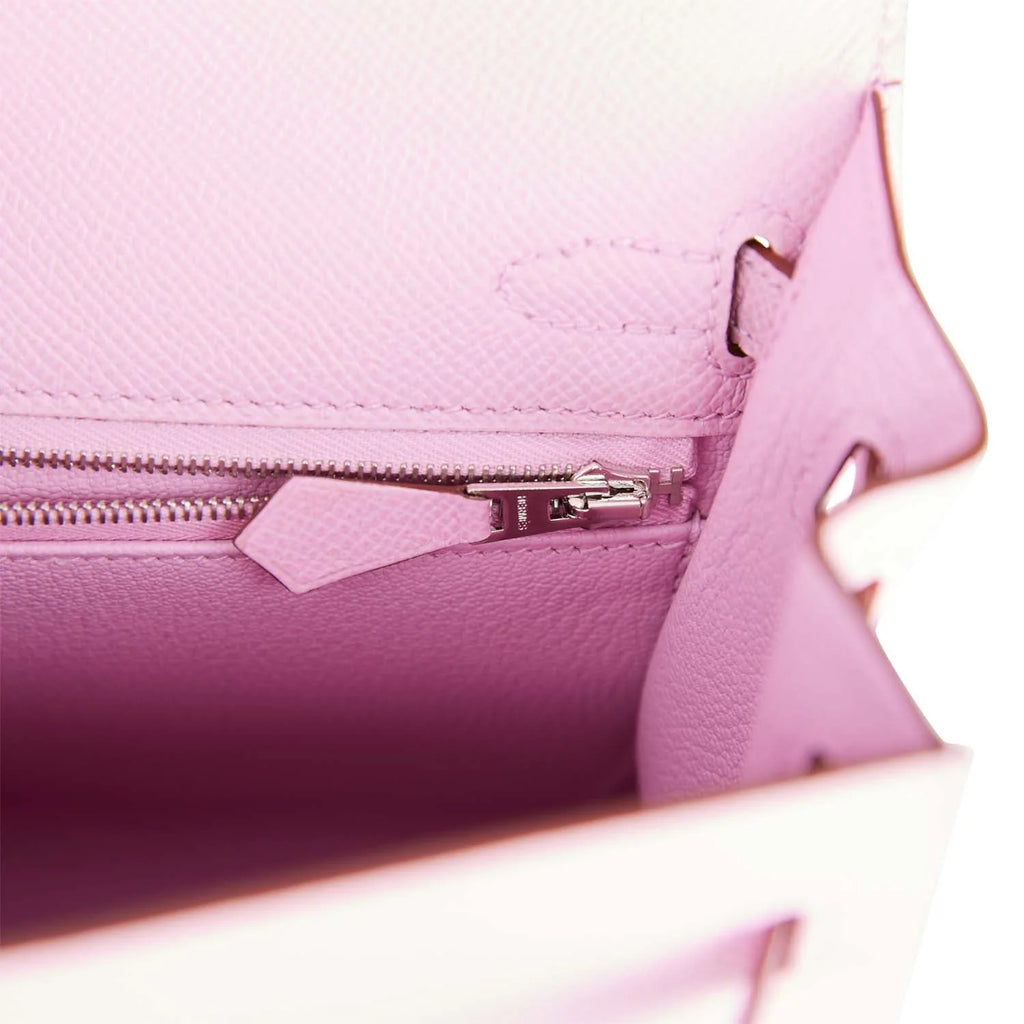 Mauve Sylvestre Epsom Palladium Hardware Handbag B9511