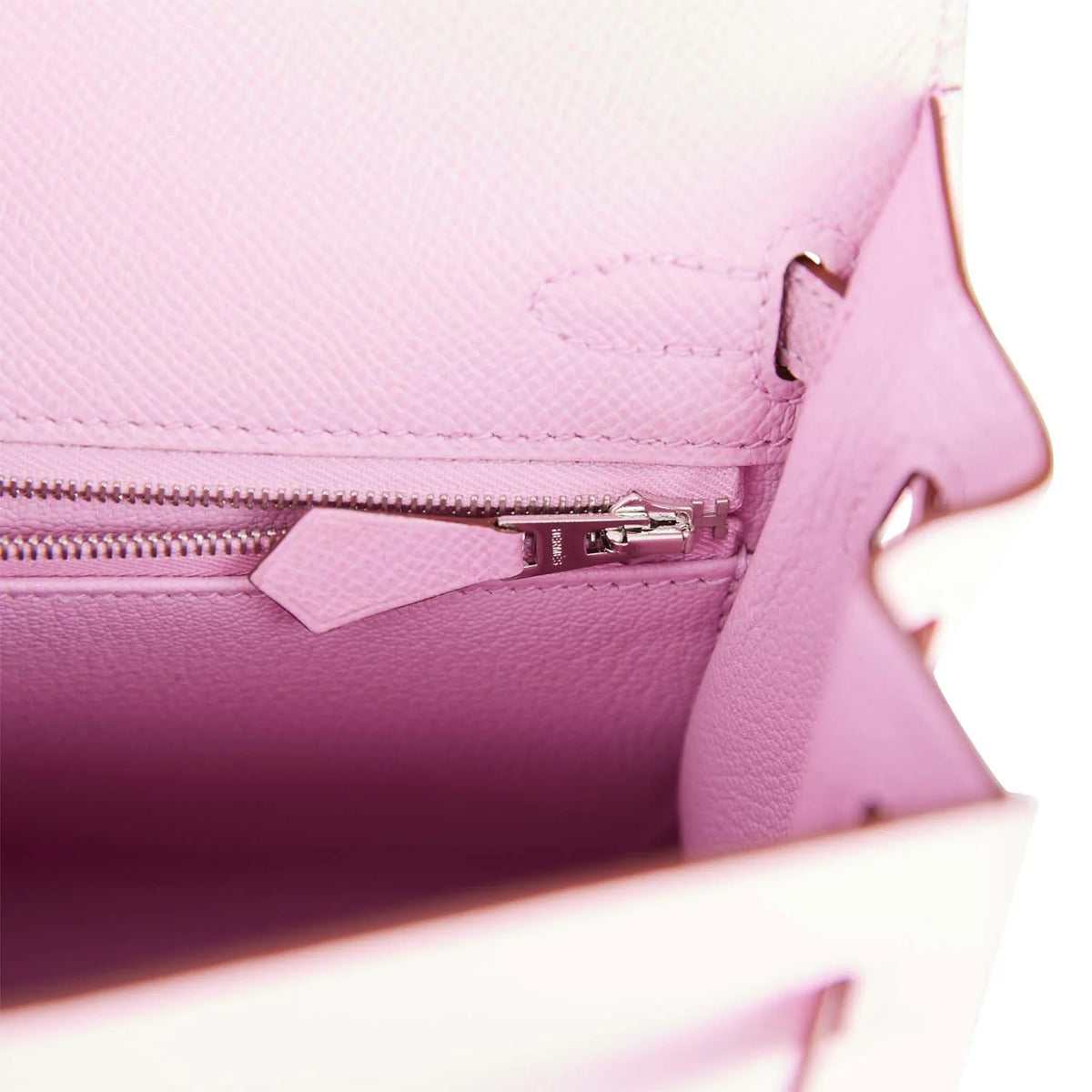 Mauve Sylvestre Epsom Palladium Hardware Handbag B9511