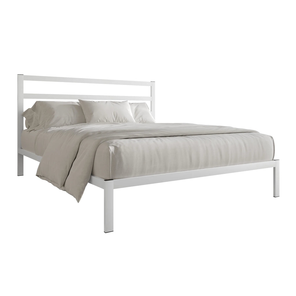 Queen Size Black Metal Platform Bed U520286