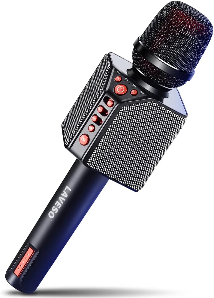 Wireless Bluetooth Karaoke Microphone, 3-in-1 Portable Handheld Mic Speaker, 8h Sing F868014