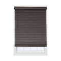 Cordless Brown Faux Wood Room Darkening Horizontal Blinds T629