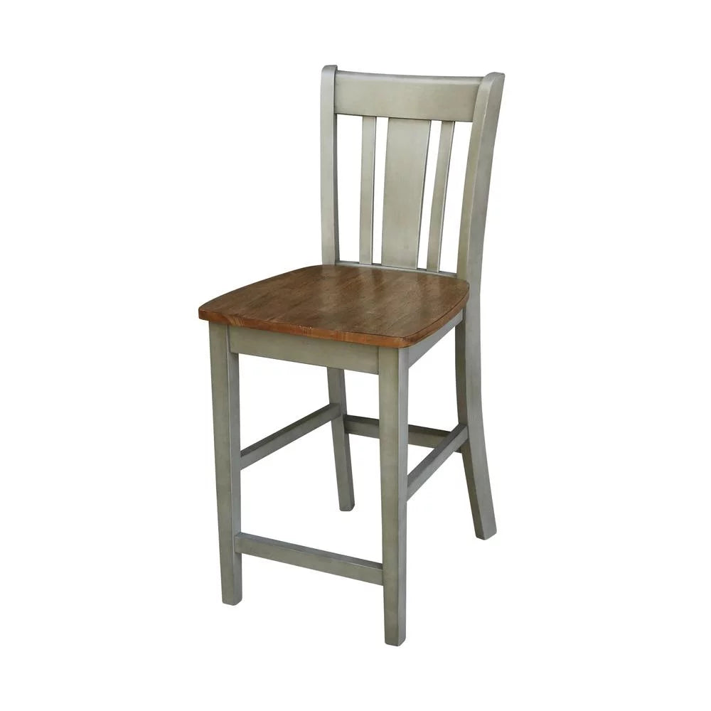 36" Round Wood Extension Dining Table With 4 Stools W835623