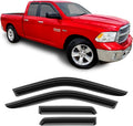 4 Pieces Glass Tape-on Rain Guards for Dodge RAM Quad Cab G993016