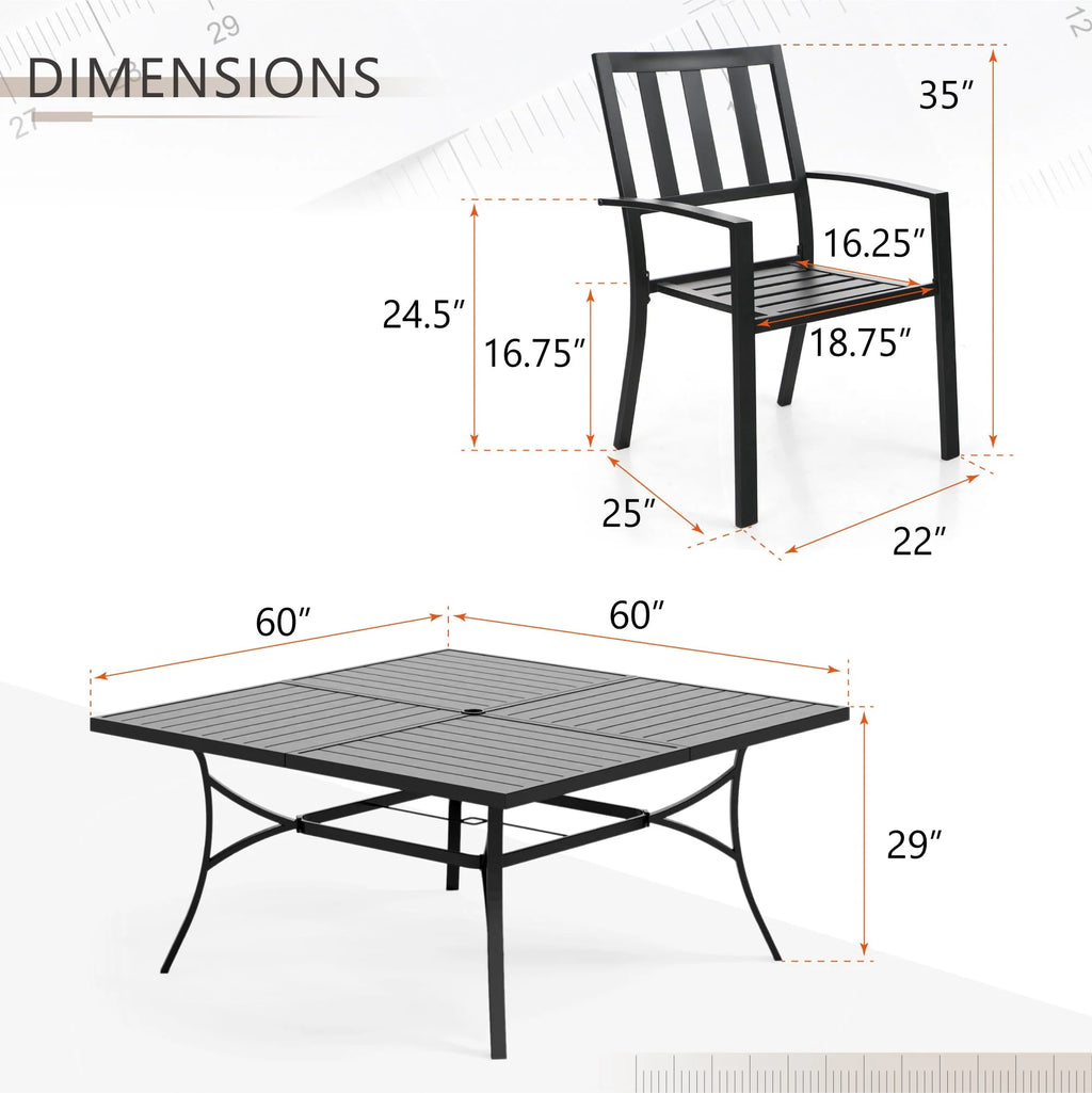7 Piece Outdoor Patio Dining Set A73013