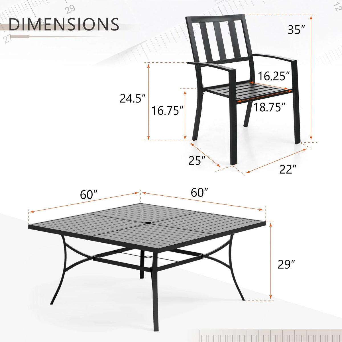 7 Piece Outdoor Patio Dining Set A73013