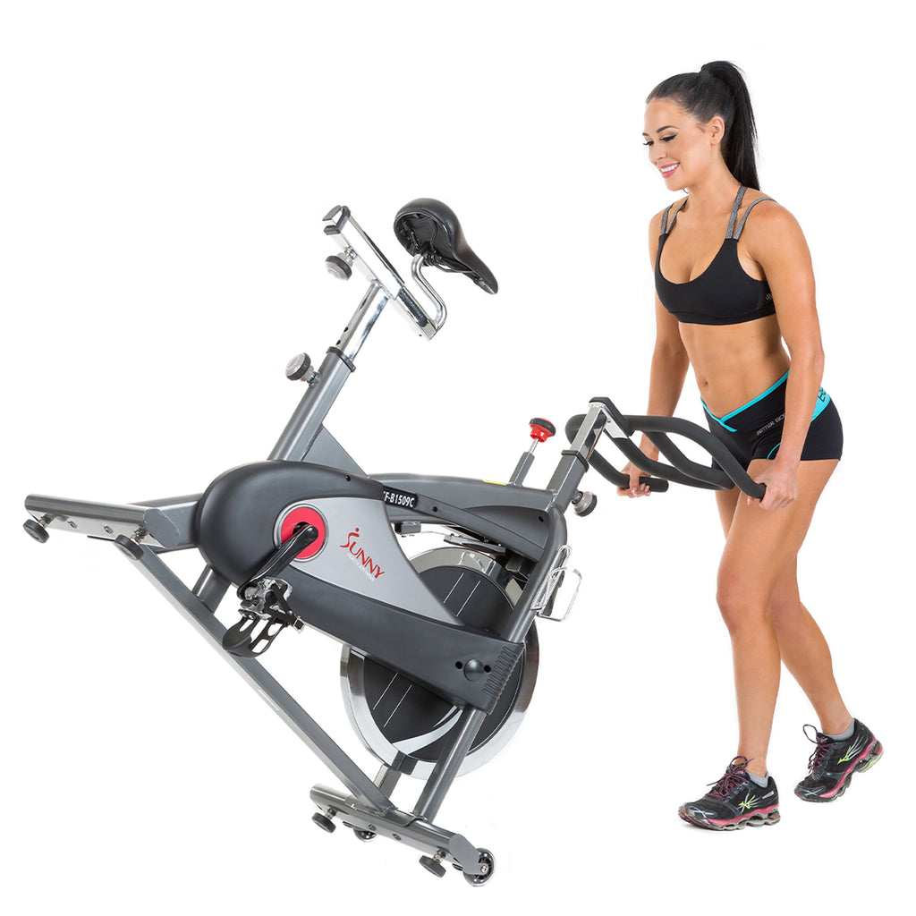 Stationary Belt Drive Indoor Cycling Exercise Bike with 40 Lb. Flywheel P2808
