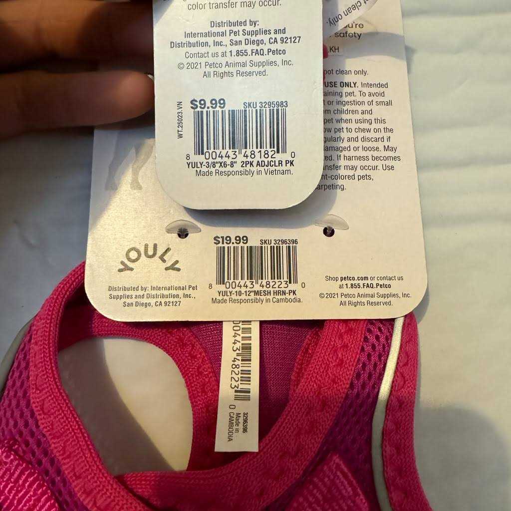 Mesh Dog Harness V960