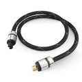 12AWG HiFi Power Cord 3-Prong Gold Plated Power Connectors AC Power Cable with US Plug + IEC 320 C15 Connector (2M / 6.56FT) L1002