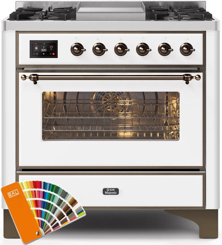 36 Dual Fuel Propane Gas Range P168842