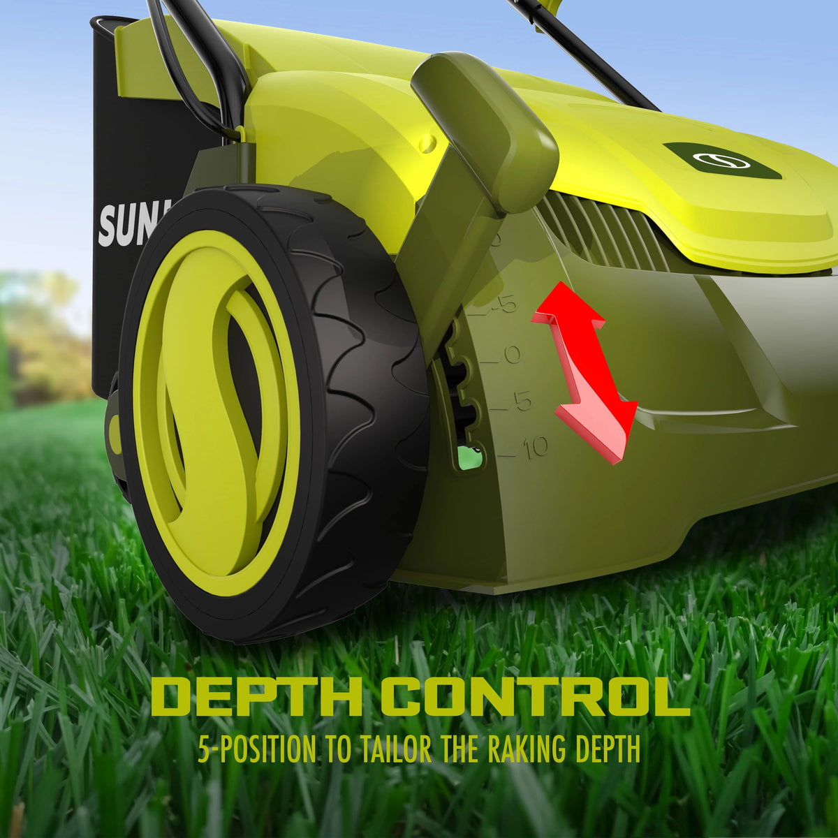 Electric 12.6-inch Lawn Dethatcher + Scarifier with Collection Bag S4112