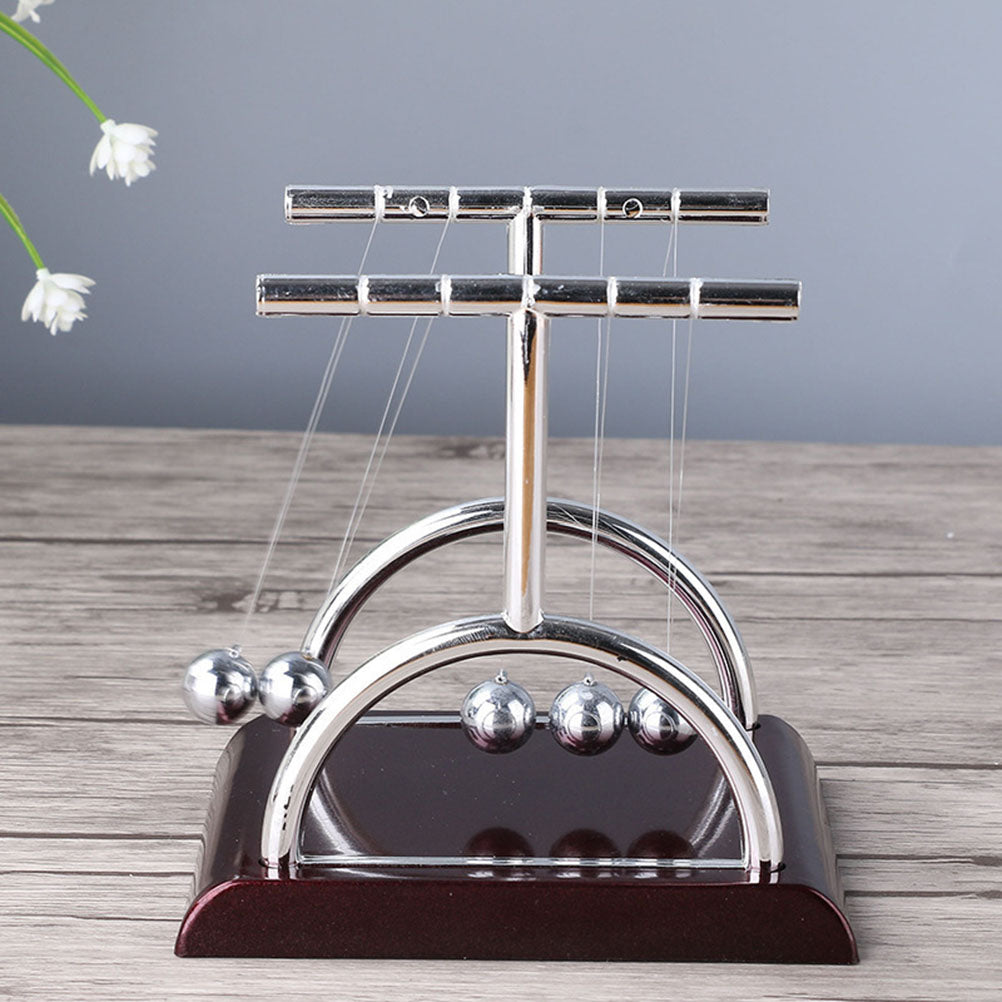 2pcs Newtons Cradle Desktop Pendulum Science Motion Swing Desk Ornament C531