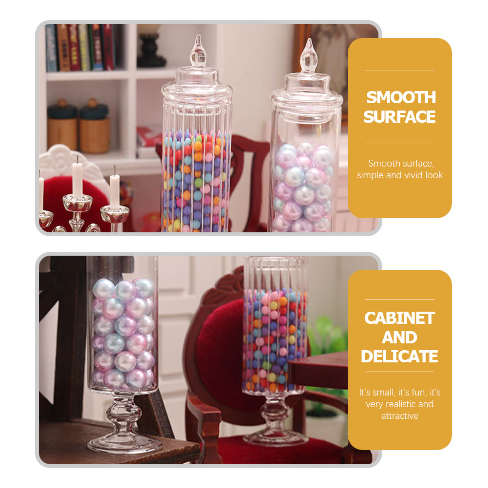 Mini Glass Candy Jars with Lids P4152