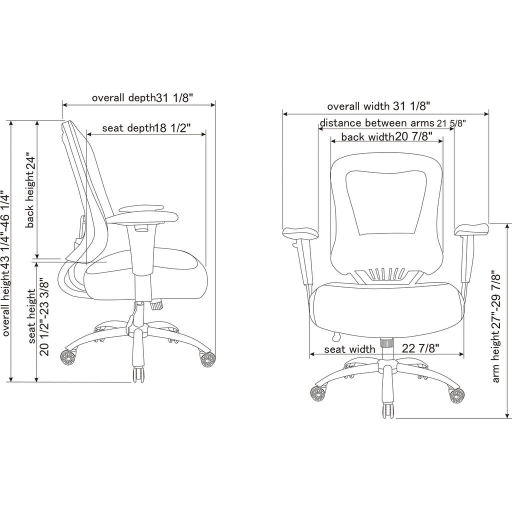 Big and Tall Mesh Back Executive Chair T377