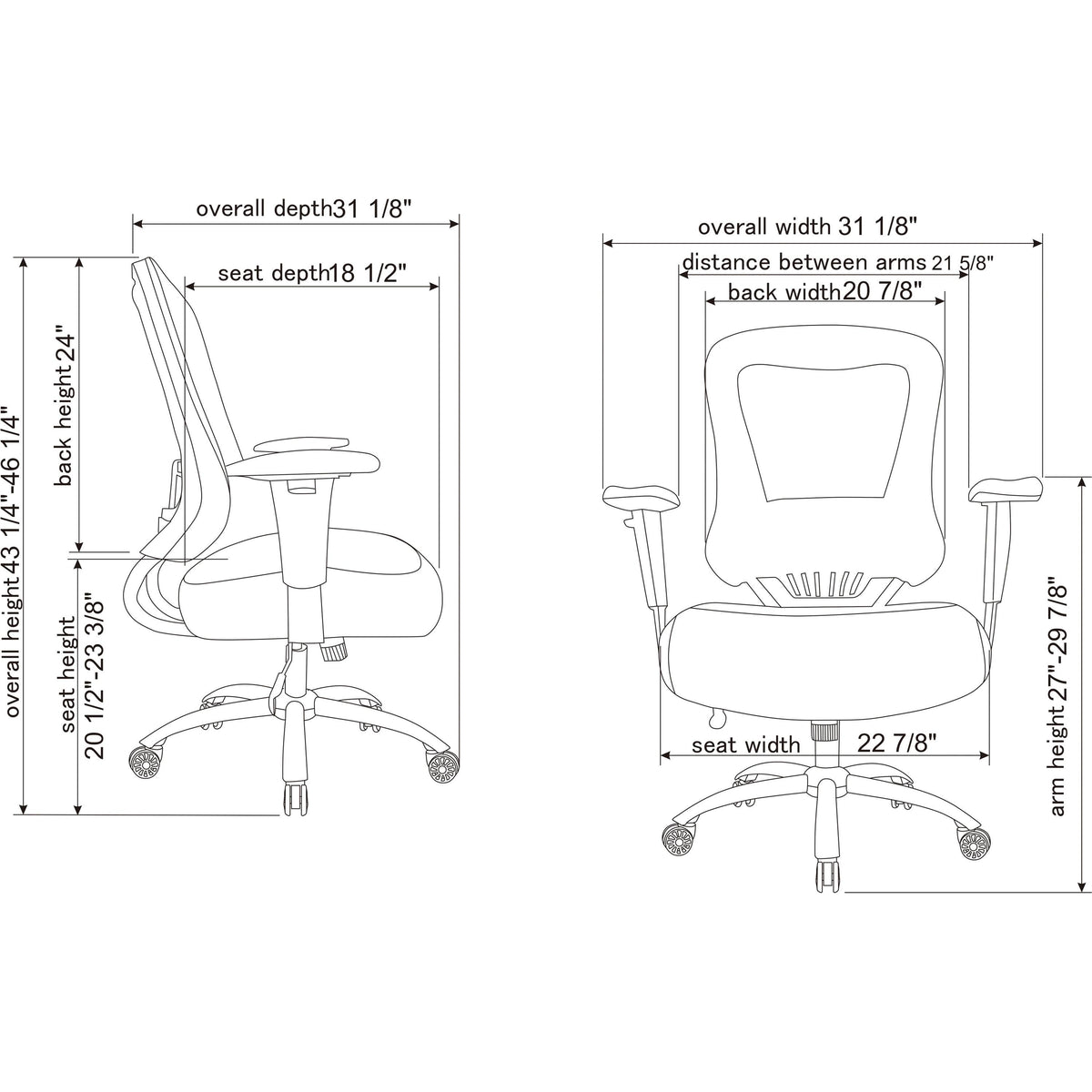 Big and Tall Mesh Back Executive Chair T377