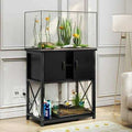 10-29 Gallon Aquarium Stand with Cabinet and Power Outlets Q9527