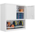 Metal Garage Storage Cabinet with Wheels and Adjustable Shelves P637158