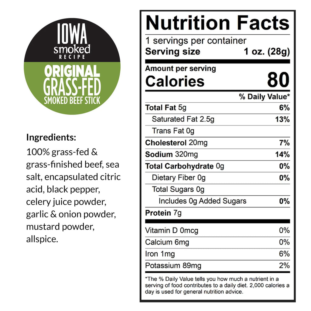 No Sugar 100% Grass-fed Beef Sticks 144-ct T43014