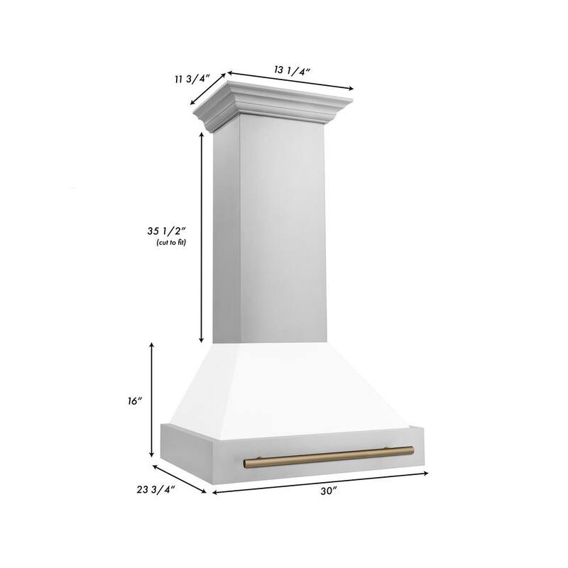 30 in. 400 CFM Ducted Wall Mount Range Hood in Stainless Steel G5050