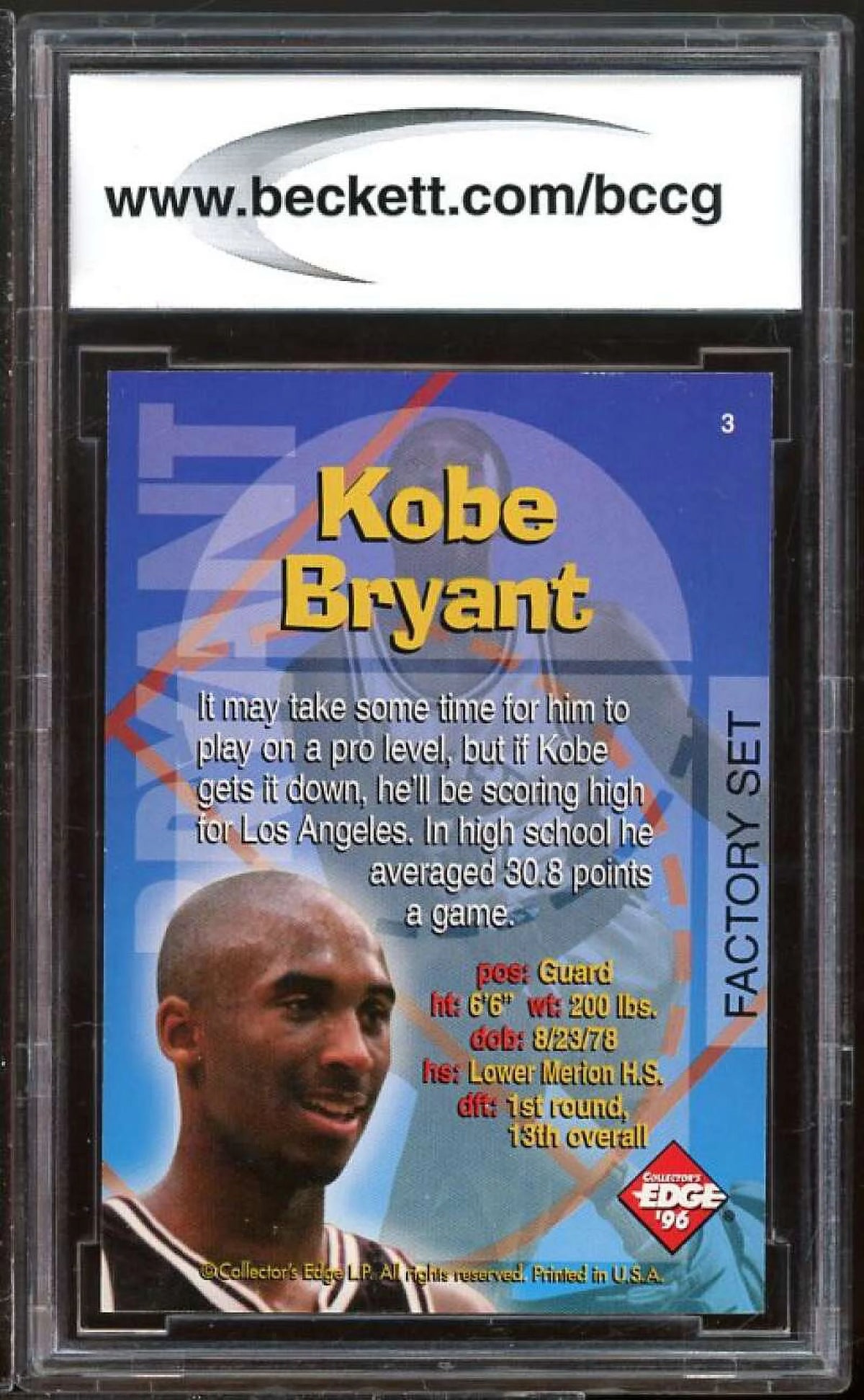 1996 Collectors Edge Rookie Recruits Factory Set K26111