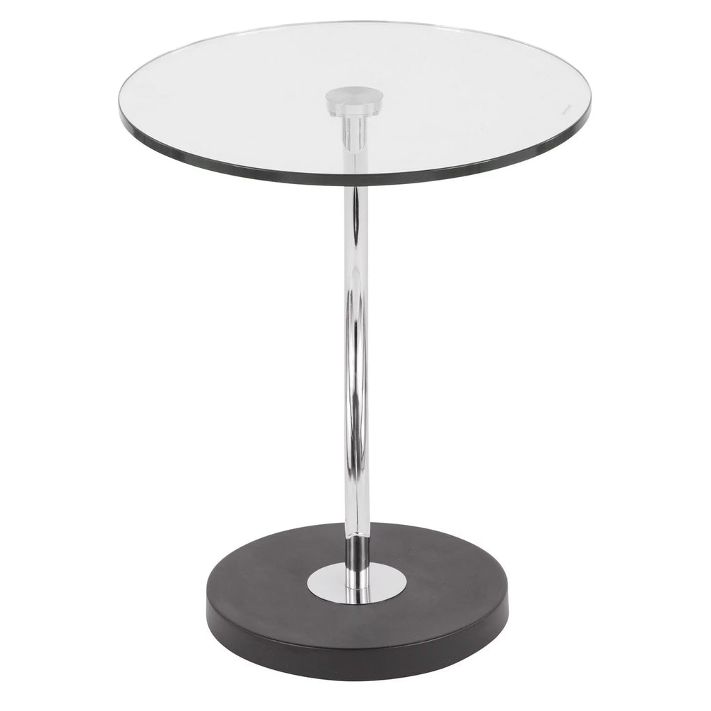 Modern Contemporary Indoor C End Table Glass X5216