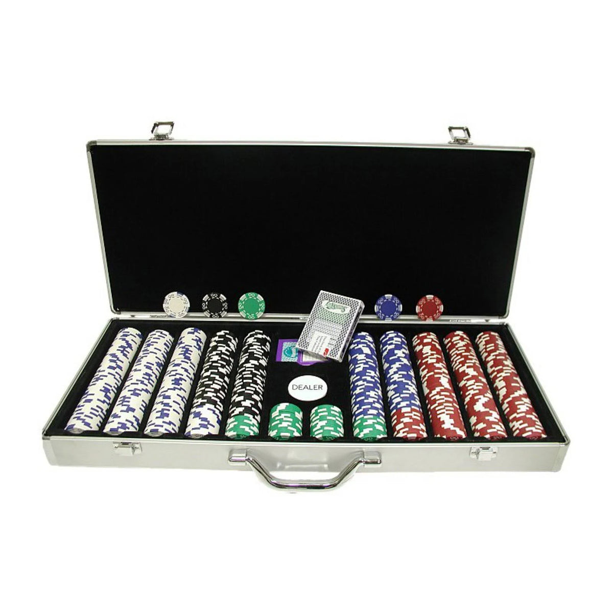 650 Piece Poker Chip Set with Aluminum Carrying Case M1883