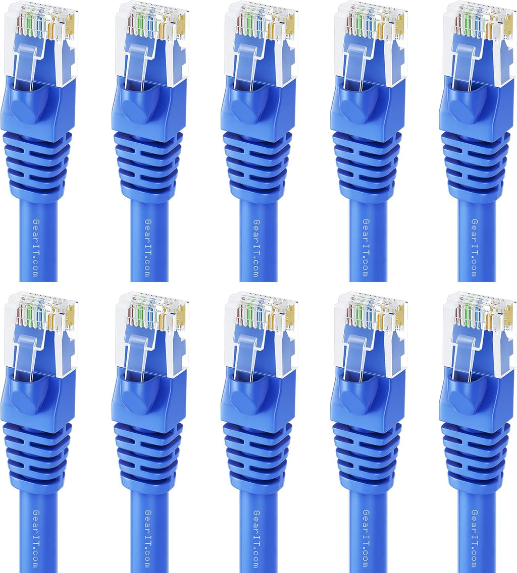 Cat6 Ethernet Cable 1 ft (100-Pack) Blue C985011