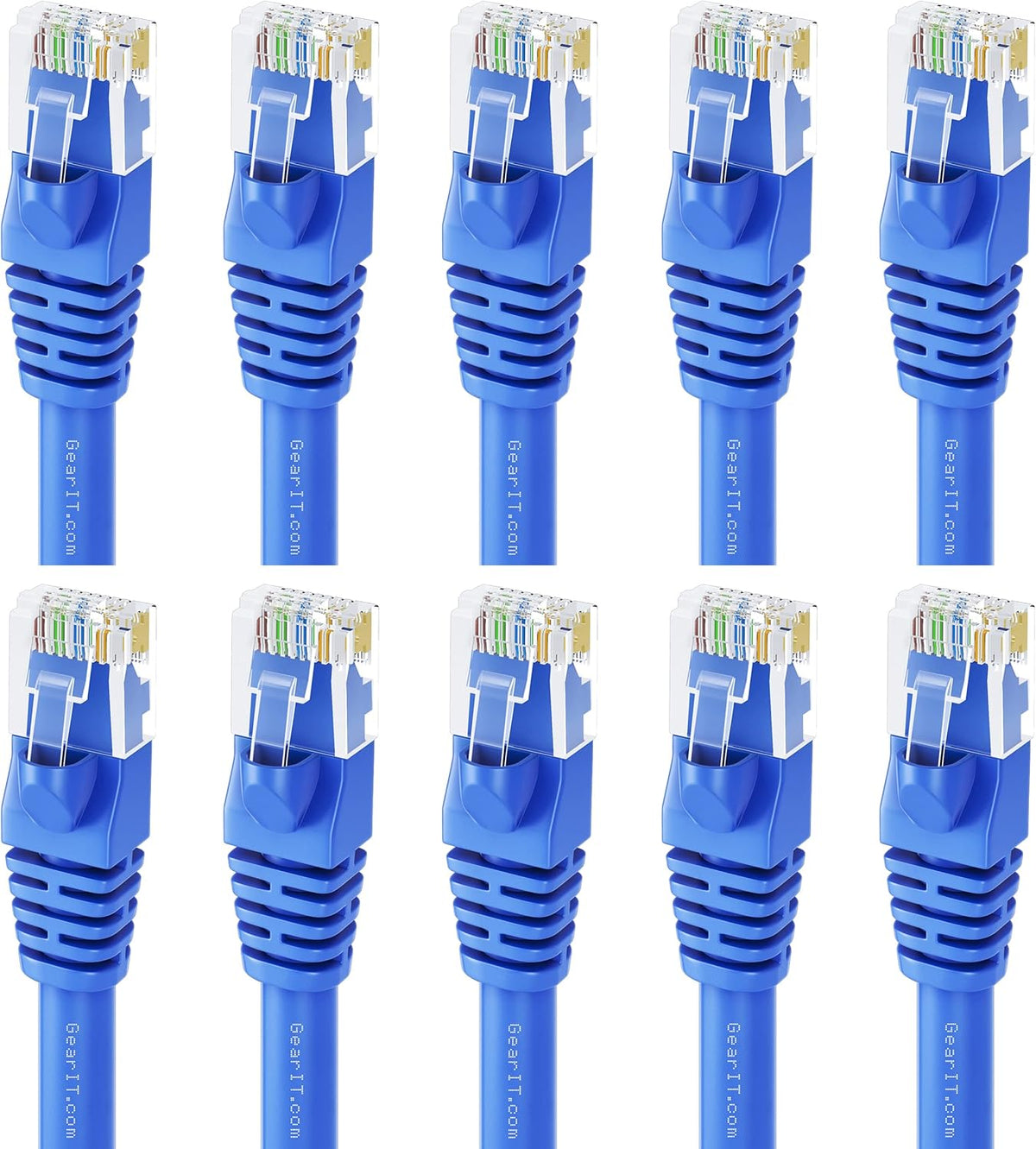 Cat6 Ethernet Cable 1 ft (100-Pack) Blue C985011