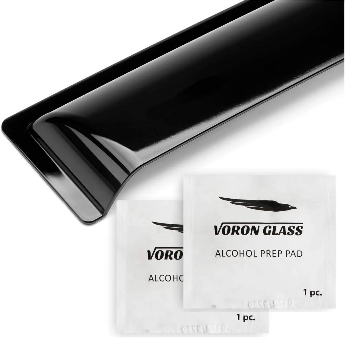 4 Pieces Glass Tape-on Rain Guards for Dodge RAM Quad Cab G993016