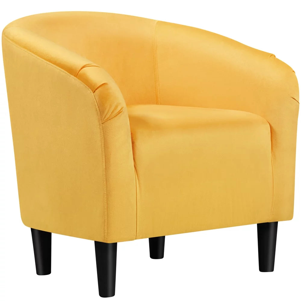 Ivory Polyester Boucle Accent Chair C913041