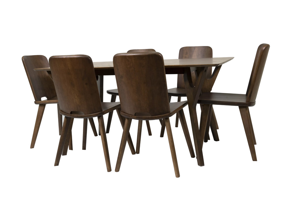7-Piece Solid Wood Dining Table and 6 Chairs H84192