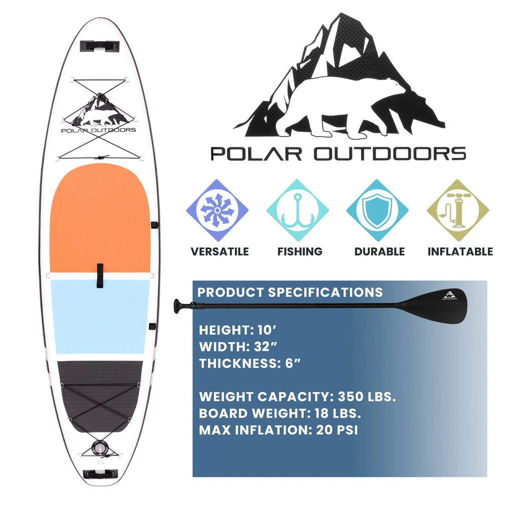 Inflatable Stand Up Paddle Board with Non-Slip Deck Q164137