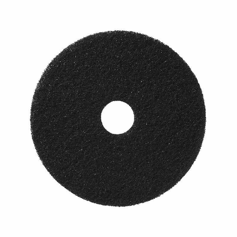 Black Stripping Floor Pad, 5/Case, Size: 19 S2219