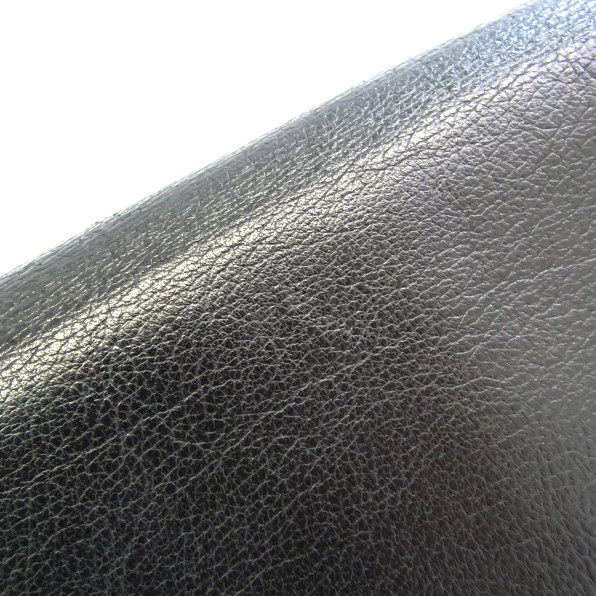 Pre-Owned Black Leather Long Wallet T878877