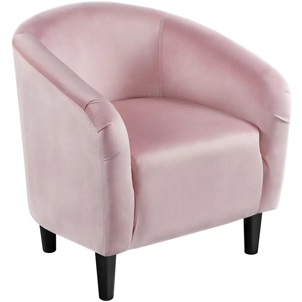 Ivory Polyester Boucle Accent Chair C913041