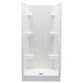 32x22 x 76x22 White Shower Stall A3891