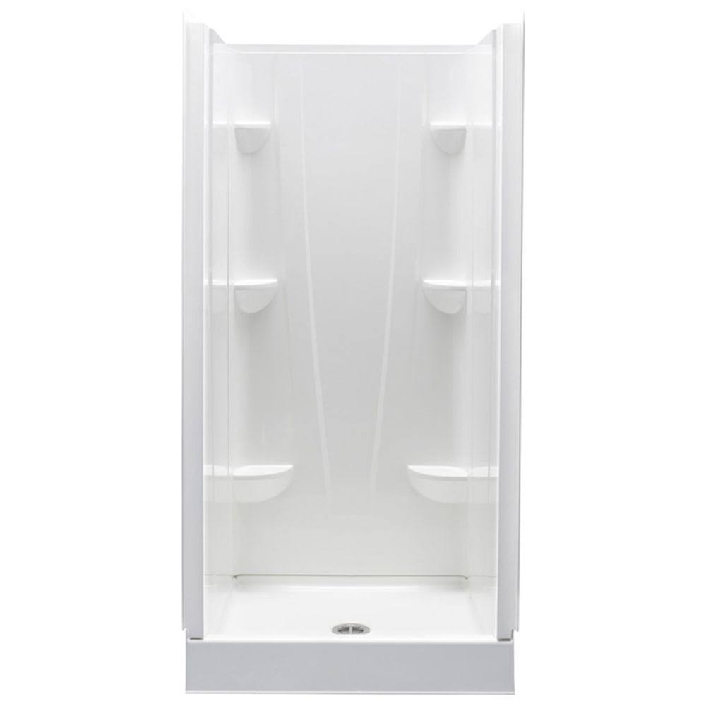 32x22 x 76x22 White Shower Stall A3891