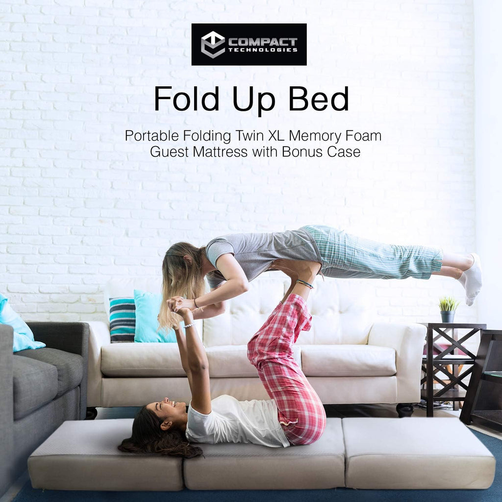 Twin Tri-Fold 6 Inch Memory Foam Mattress with Case M1877