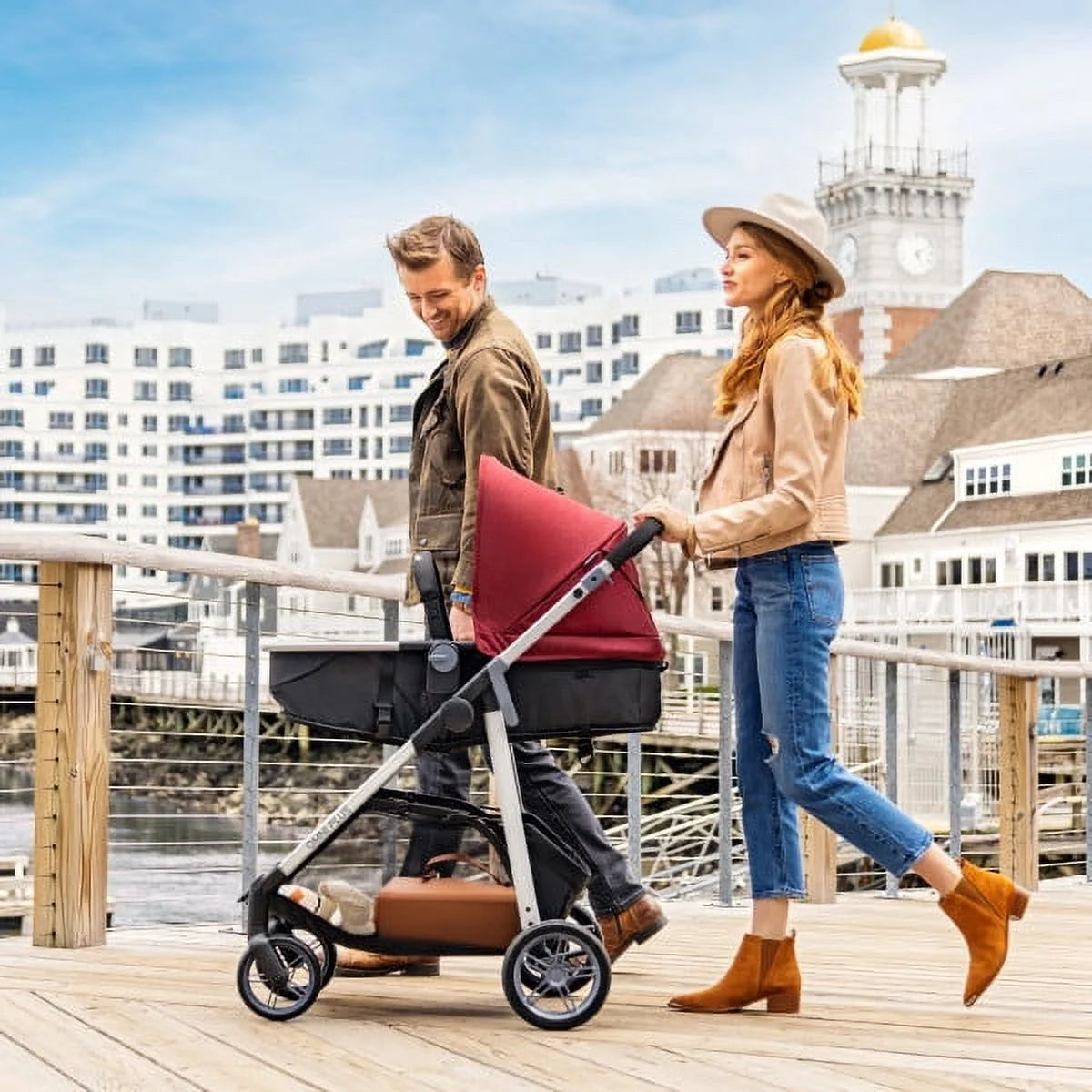 Pink Modular Travel System with Infant Car Seat P4756