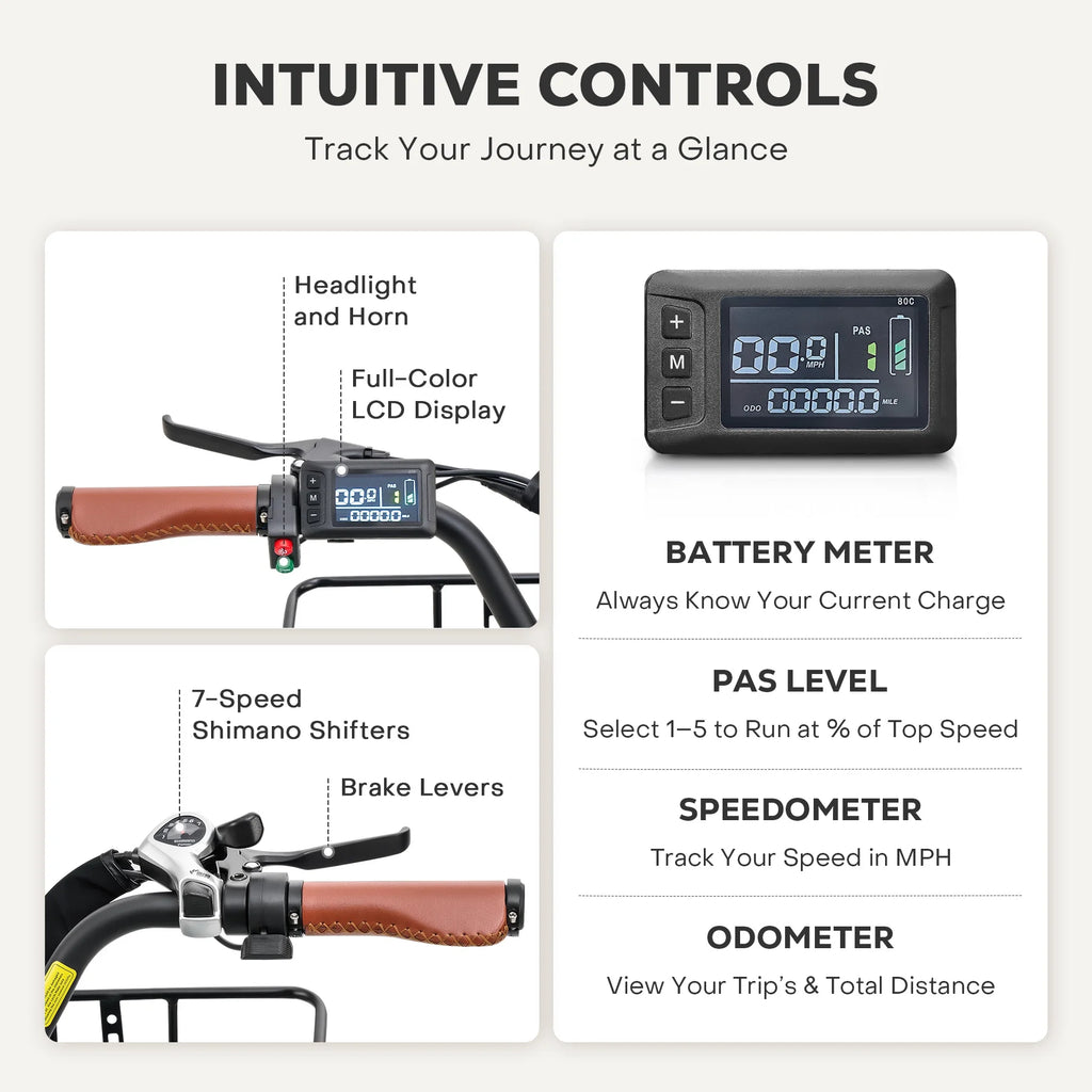 26" 500W Electric Bike with 48V 13Ah Battery B5110