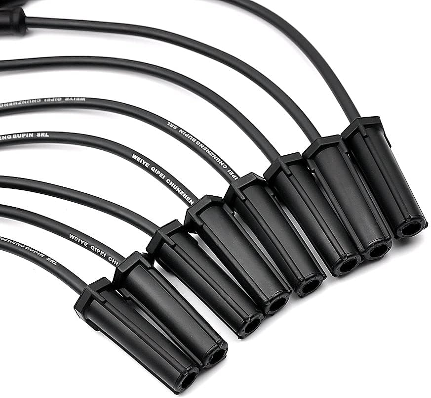 Spark Plug Wire Set (16pcs) Spark Plugs (8pcs) Spark Plug Wires (8pcs) Pack of 2 M679