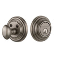 Gray Solid Brass Single Cylinder Deadbolt T860279