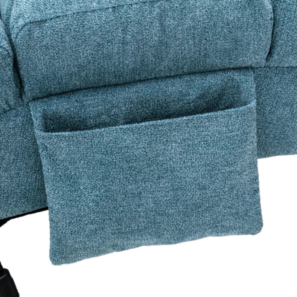 Blue Linen Chaise Lounge E81159