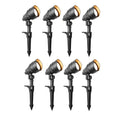 4.5-Watt Black Outdoor Integrated LED Landscape Flood Lights (8-Pack) P656