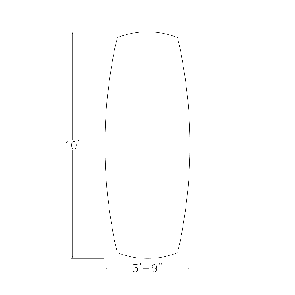 10 Person Arc Boat Conference Room Table with Power Modules Q985458