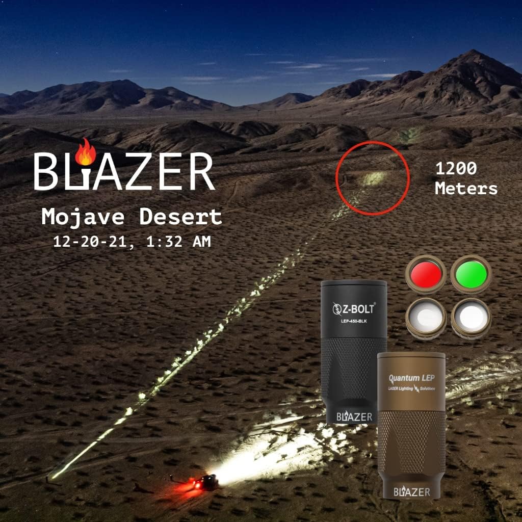 Blazer LEP White Light Illuminator & Flashlight with Rail Clamp Mount E903985