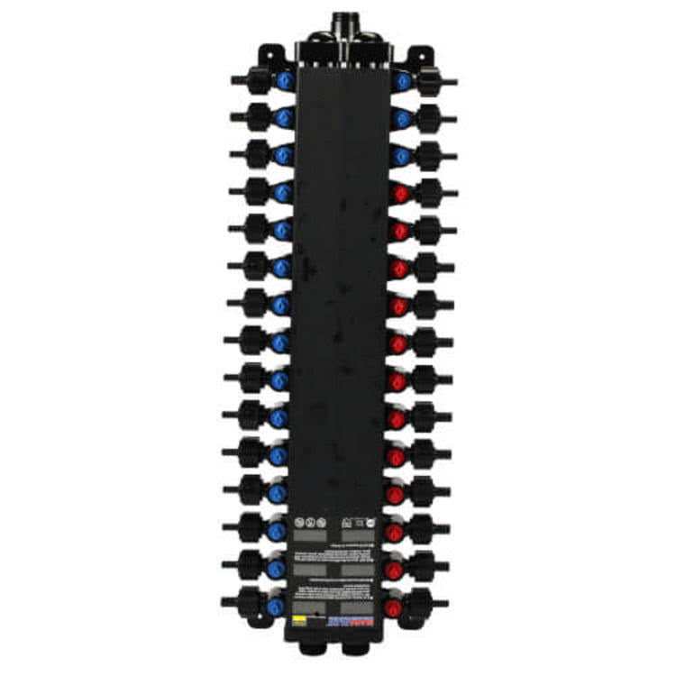 1/2-Inch / 3/8-Inch 30 Port Combination Crimp Manabloc P25710