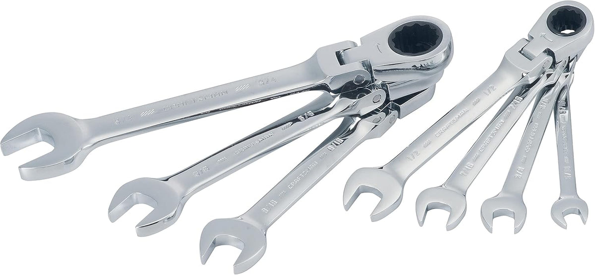 7-Piece SAE Flex Reversible Ratchet Set J5623