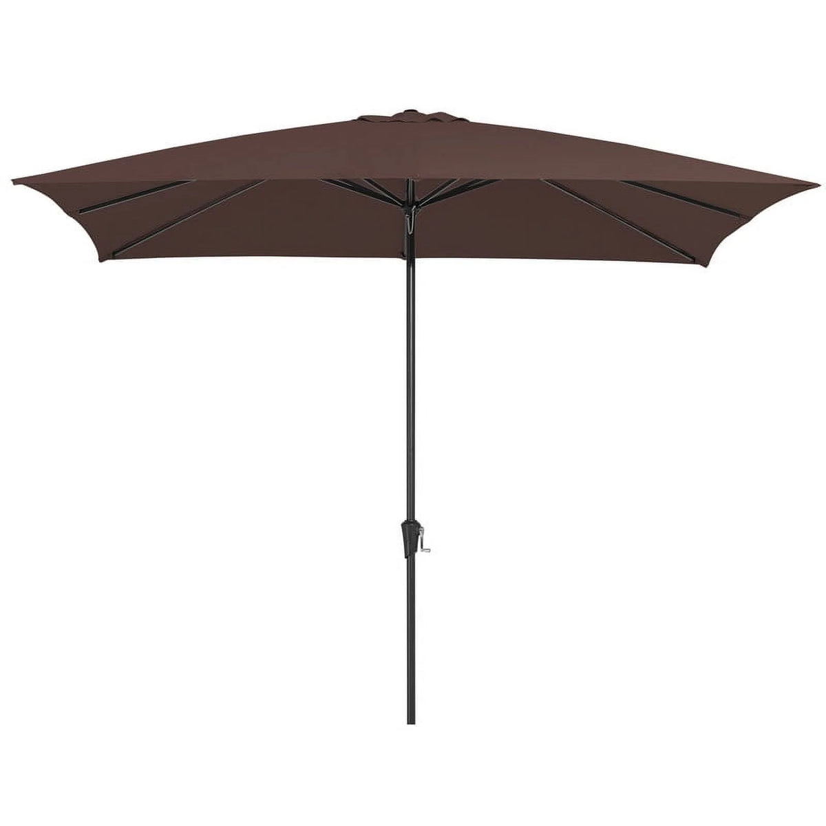 8 x 10 ft Outdoor Rectangular Patio Market Umbrella, Beige V6640