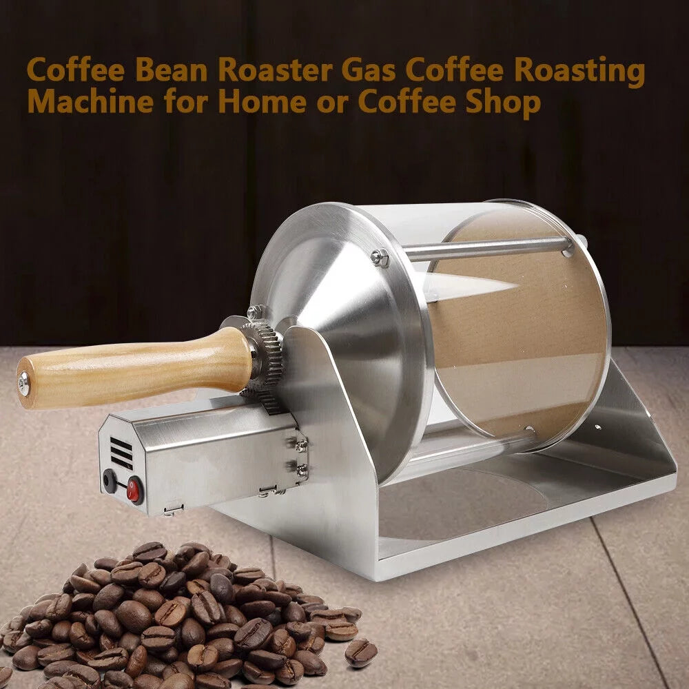 Glass Drum Coffee Bean Roaster with Handle W86224