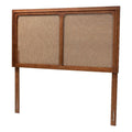 Wood & Rattan King Size Headboard L425561